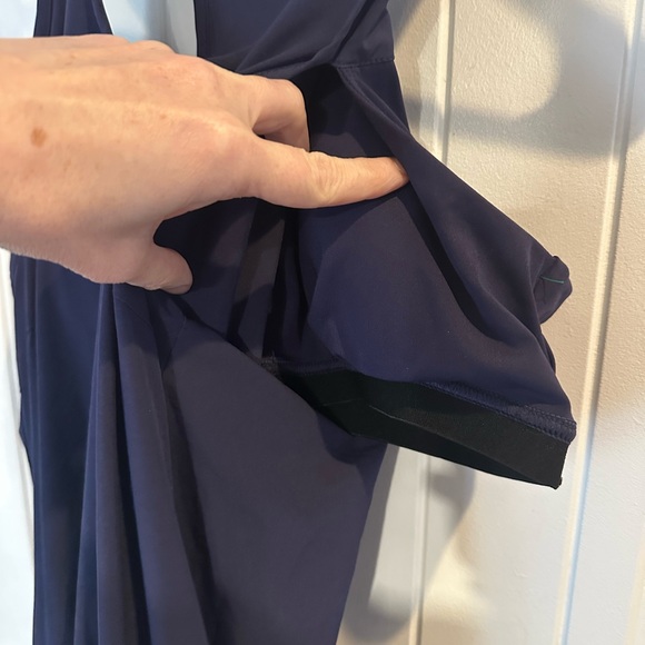 HALARA Navy razorback dress built in bra NWT - Picture 2 of 7